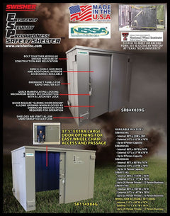 Swisher ESP Safety Shelter – 25-Person Private / 15-Person Business Capacity