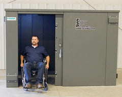 Swisher ESP Safety Shelter – Wheelchair Accessible, 20-Person Private / 12-Person Business