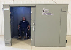 Swisher ESP Safety Shelter – Wheelchair Accessible, 20-Person Private / 12-Person Business