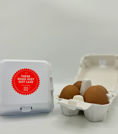 "Just Got Laid" 4-Egg Carton