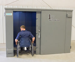 Swisher ESP Safety Shelter – Wheelchair Accessible, 20-Person Private / 12-Person Business