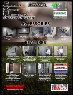 Swisher ESP Safety Shelter – 14-Person Residential Capacity