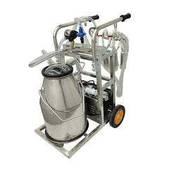 Meubon 25L Electric Milking Machine Piston Cow and Goat Milker Machine with Regulator I 1440 RPM for Cows and Sheep Milking\
