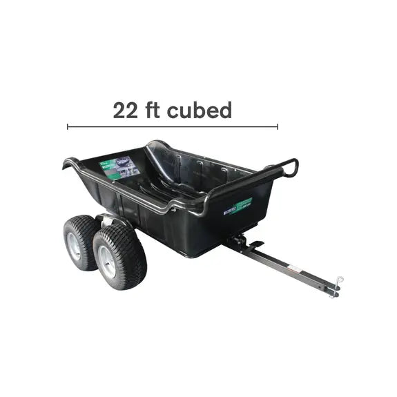 Braber Equipment Dump Tow Cart, Poly 1500Lbs 4Wheel TCP15004W