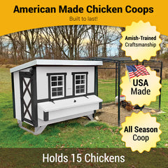 OverEZ Chicken Coop Large Chicken Coop - Up to 15 Chickens