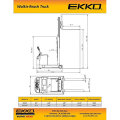 EKKO Reach Truck EH15TH