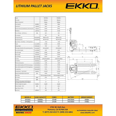 EKKO Pallet Jack EP18SLI
