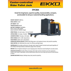 EKKO Pallet Jack EPC30A