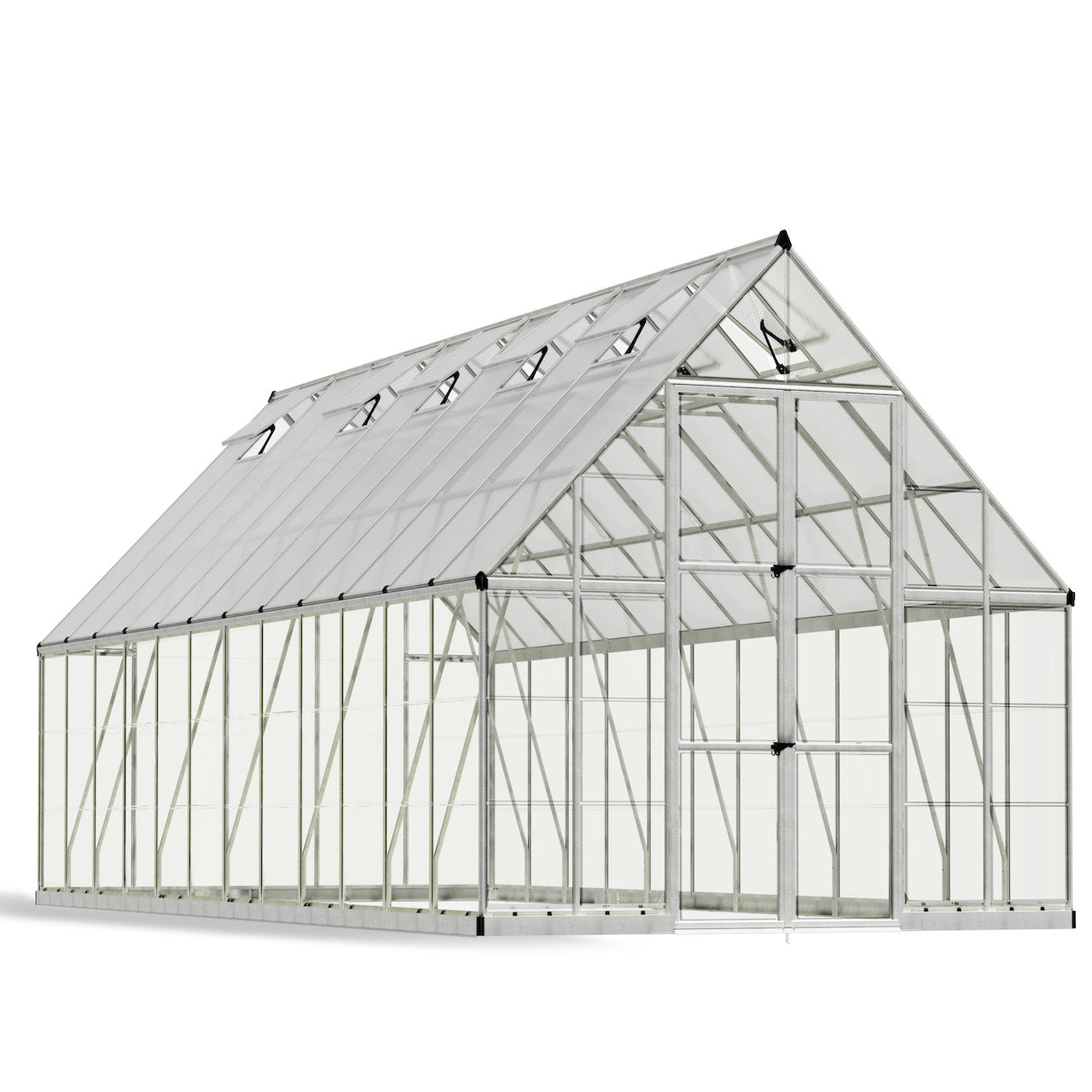 Palram - Canopia | Balance Greenhouse Kit With Clear 0.8mm Polycarbonate Glazing