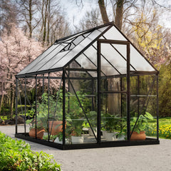 Palram - Canopia | Hybrid 6x8 ft - Black Frame With Polycarbonate Hybrid Panels