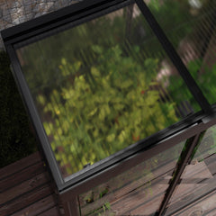 Palram - Canopia | Ivy 4x2 ft. Mini Greenhouse Kit - Black Frame with Clear Polycarbonate Glazing - JUNE PROMOTION