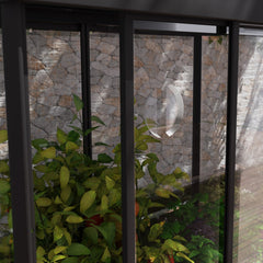 Palram - Canopia | Ivy 4x2 ft. Mini Greenhouse Kit - Black Frame with Clear Polycarbonate Glazing - JUNE PROMOTION