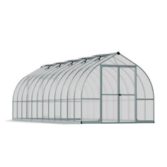 Palram - Canopia | Bella Greenhouse 8 Ft Wide - Silver With 6mm Twin-wall Polycarbonate Glazing