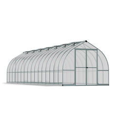 Palram - Canopia | Bella Greenhouse 8 Ft Wide - Silver With 6mm Twin-wall Polycarbonate Glazing