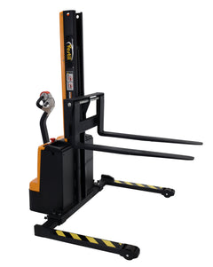 Vestil Narrow Mast Stackers with Powered Drive and Powered Lift