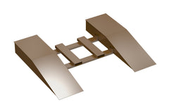 Vestil Steel Wheel Riser with Central Fork Pocket