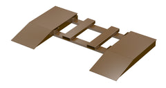 Vestil Steel Wheel Riser with Central Fork Pocket