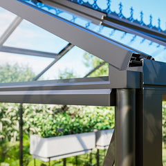 Bloom Cabin Aluminum - Greenhouse with Built-In Storage