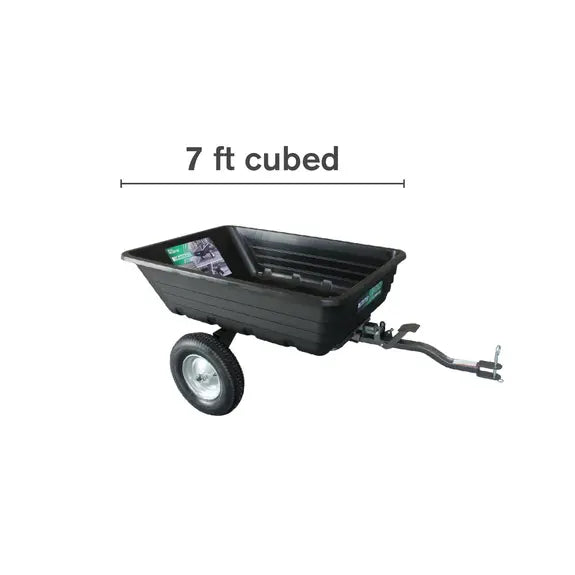 Braber Equipment Dump Tow Cart, Poly 600 Lbs TCP600