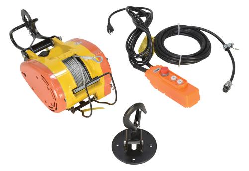 Vestil Electric Rope Hoist- 700Lb, 115v, 90ft lift