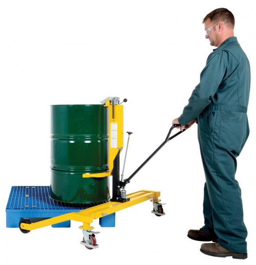 Vestil Drum Palletizer Trolley (Pallet Straddle Drum Truck)