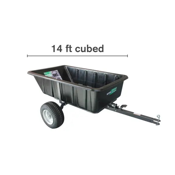 Braber Equipment Dump Tow Cart, Poly 1000 Lbs TCP1000