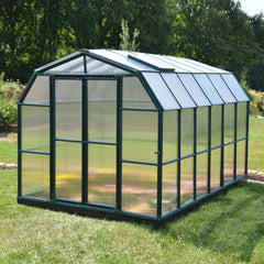Palram - Canopia | Grand Gardener Greenhouse Kit - 8 Ft Wide - Green - 6mm Twin-wall Polycarbonate Glazing