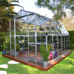 Palram - Canopia | 12x12 Ft Americana Greenhouse Kit With 0.8mm Polycarbonate Glazing