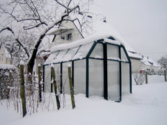 Palram - Canopia | EcoGrow Greenhouse Kit - 6 Ft Wide - Green With 6mm Twin-wall Polycarbonate Glazing
