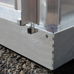 Palram - Canopia | Essence Greenhouse Kit - Silver With 4mm Twin-wall Polycarbonate Glazing