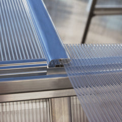 Palram - Canopia | Essence Greenhouse Kit - Silver With 4mm Twin-wall Polycarbonate Glazing