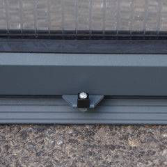 Palram - Canopia | 6x8 Ft Glory Greenhouse Kit - Gray With 10mm Twin-wall Polycarbonate Glazing