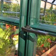 Palram - Canopia | Grand Gardener Greenhouse Kit - 8 Ft Wide - Green - 0.8mm Clear Polycarbonate Glazing
