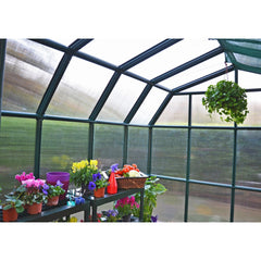 Palram - Canopia | Grand Gardener Greenhouse Kit - 8 Ft Wide - Green - 6mm Twin-wall Polycarbonate Glazing