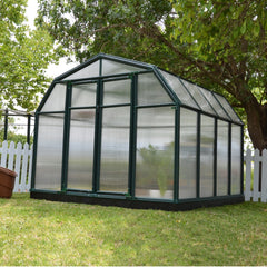 Palram - Canopia | Hobby Gardener Greenhouse Kit - 8 Ft Wide - Green With 6mm Twin-wall Polycarbonate Glazing