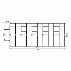 Palram - Canopia | Hobby Gardener Greenhouse Kit - 8 Ft Wide - Green With 6mm Twin-wall Polycarbonate Glazing