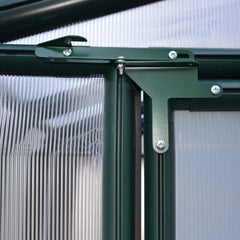 Palram - Canopia | Hobby Gardener Greenhouse Kit - 8 Ft Wide - Green With 6mm Twin-wall Polycarbonate Glazing