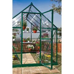 Palram - Canopia | Hybrid Greenhouse Kit - Silver With 0.8mm Polycarbonate Glazing