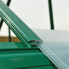 Palram - Canopia | Hybrid Greenhouse Kit - Silver With 0.8mm Polycarbonate Glazing