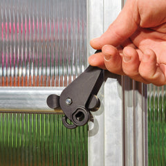 Palram - Canopia | Mythos Greenhouse Kit - 6 Ft Wide - Silver With 4mm Twin-wall Polycarbonate Glazing