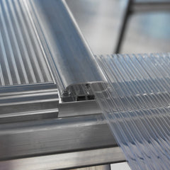 Palram - Canopia | Mythos Greenhouse Kit - 6 Ft Wide - Silver With 4mm Twin-wall Polycarbonate Glazing