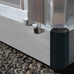 Palram - Canopia | Mythos Greenhouse Kit - 6 Ft Wide - Silver With 4mm Twin-wall Polycarbonate Glazing