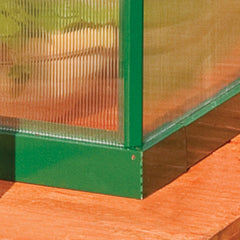 Palram - Canopia | Mythos Greenhouse Kit - 6 Ft Wide - Silver With 4mm Twin-wall Polycarbonate Glazing