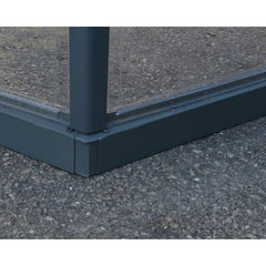 Palram - Canopia | 12x10 Ft Oasis Hex Greenhouse Kit - Gray With 0.8mm Polycarbonate Glazing