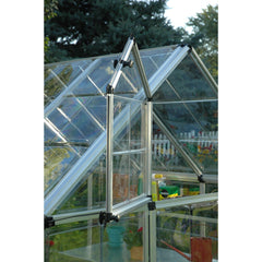 Palram - Canopia | Snap & Grow Greenhouse Kit - 6ft Wide - Silver With 0.8mm Polycarbonate Glazing