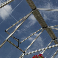Palram - Canopia | Snap & Grow Greenhouse Kit - 8 Ft Wide - Silver With 0.8mm Polycarbonate Glazing