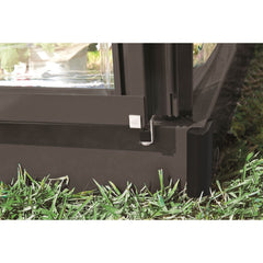 Palram - Canopia | 6x4 Ft Mythos Greenhouse Kit - Gray With 4mm Twin-wall Polycarbonate Glazing