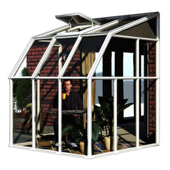 Palram - Canopia | Sun Room Six Sunroom Enclosure, Lean To Greenhouse Kit