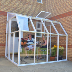 Palram - Canopia | Sun Room Six Sunroom Enclosure, Lean To Greenhouse Kit
