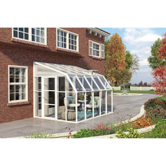 Palram - Canopia | Sun Room Eight Sunroom Enclosure, Lean To Greenhouse Kit